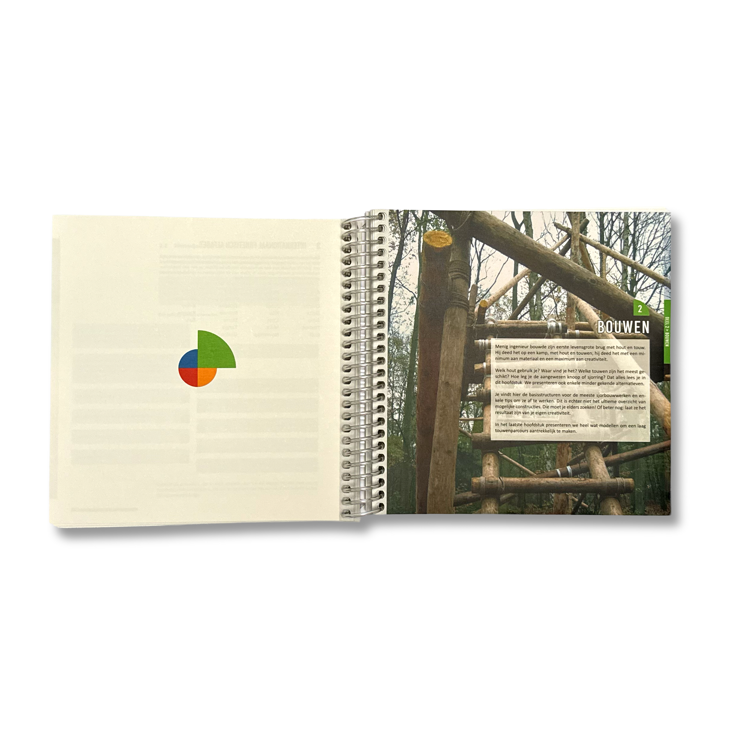Een foto van twee pagina's uit het OL-boek. 