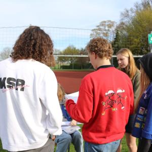 cursusgroep in actie