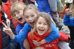 Lachende kinderen